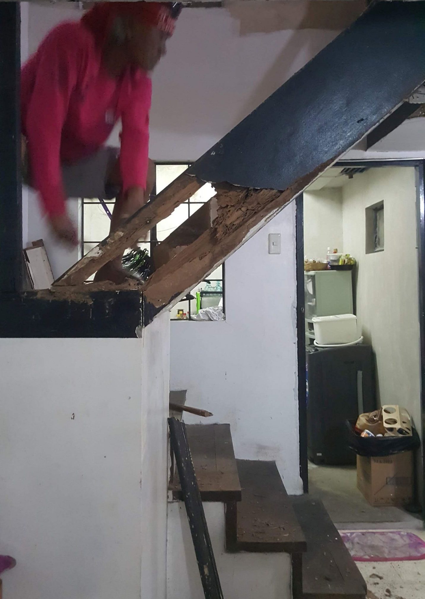 Fixing of dilapidated stairs